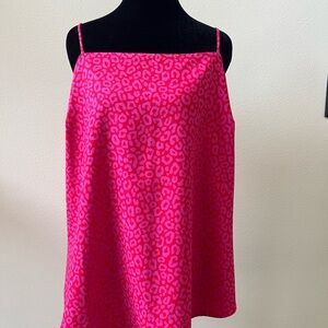 Ann Taylor Pink Animal Print Camisole
